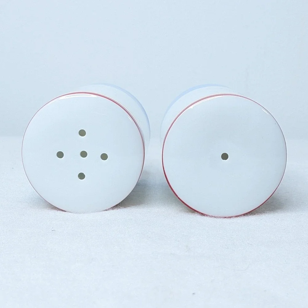 Disney Mickey Mouse Painter Silhouette Ceramic Salt Pepper Shaker Set White Blue